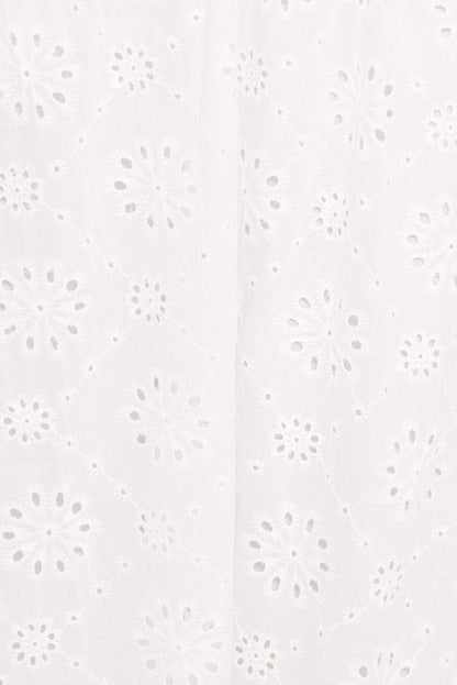 Petal and Pup USA BOTTOMS Sinead Eyelet Maxi Skirt - White