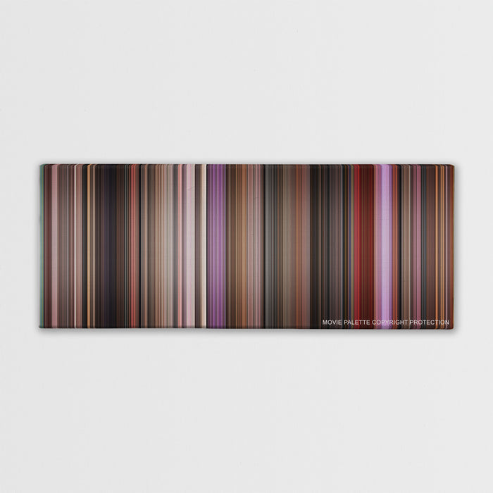 Singin' in the Rain color palette canvas print: thousands of thin vertical stripes of color