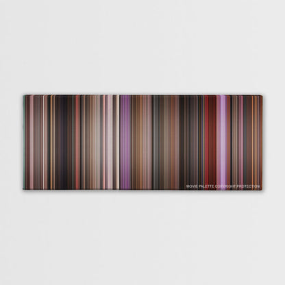 Singin' in the Rain color palette canvas print: thousands of thin vertical stripes of color