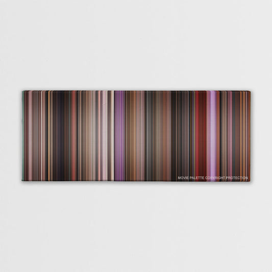 Singin' in the Rain color palette canvas print: thousands of thin vertical stripes of color