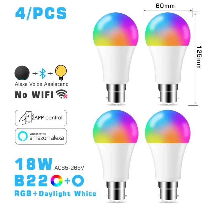 18W B22 rgbcw 4pcs / CHINA