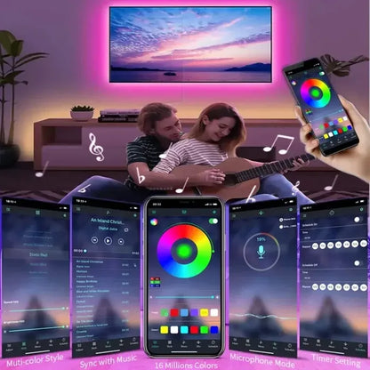 A couple sitting on a couch with their cell phones