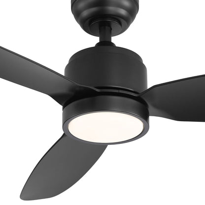Solace 132cm Outdoor DC Fan - Black with Black ABS Blades