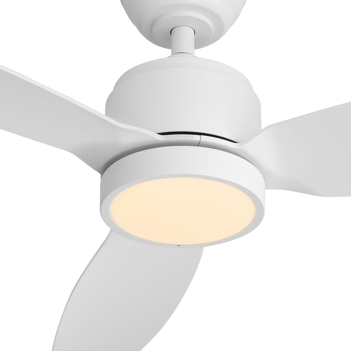 Solace 132cm Outdoor DC Fan - White with White ABS Blades