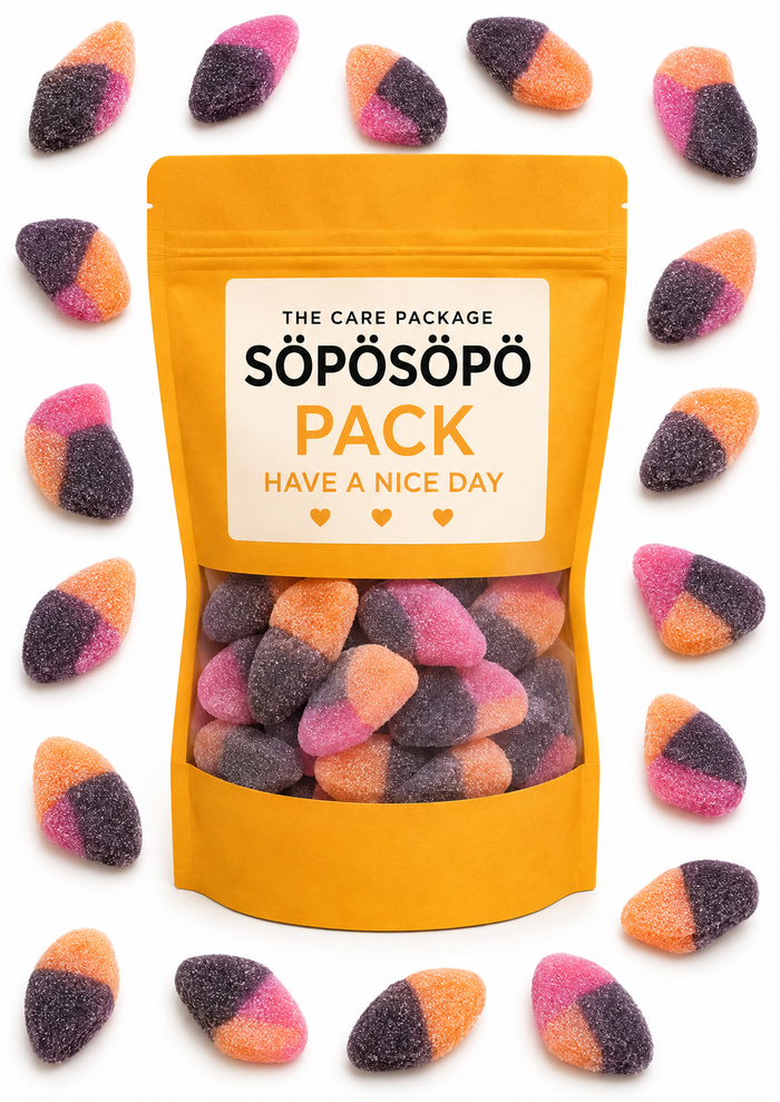 SÖPÖSÖPÖ Scandinavian Treat Pack – Fruit & Liquorice Cone Gummies 150g