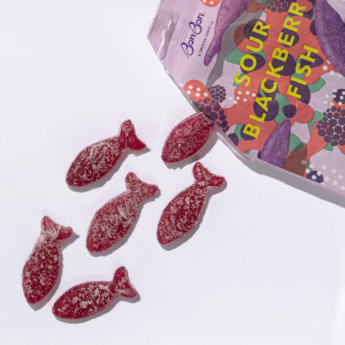Sour Blackberry Fish - Swedish Candy
