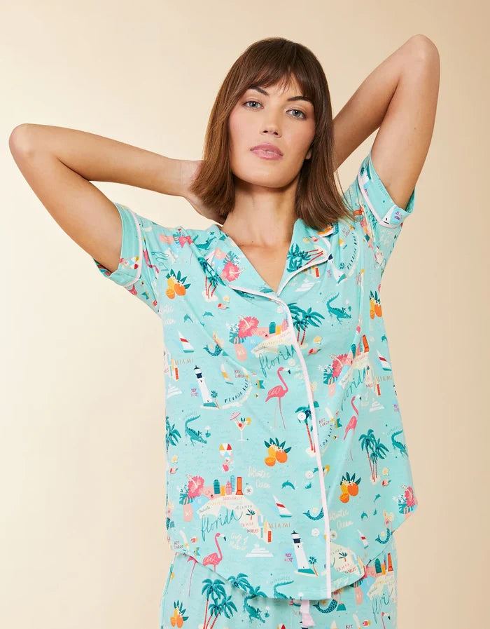Spartina 449: Florida Pajama Short Sleeve Top - B Social Boutique