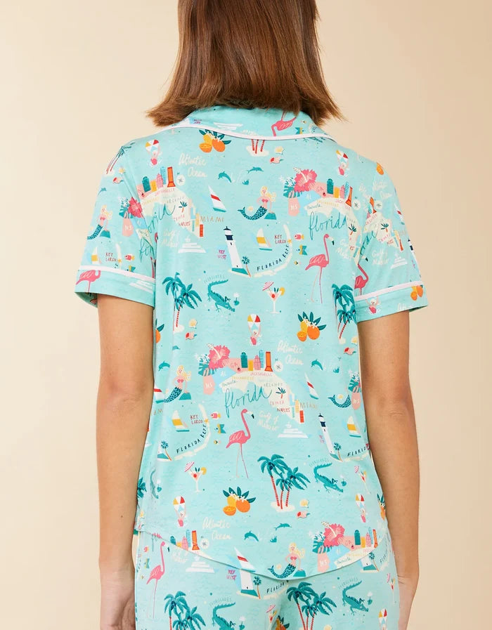 Spartina 449: Florida Pajama Short Sleeve Top - B Social Boutique
