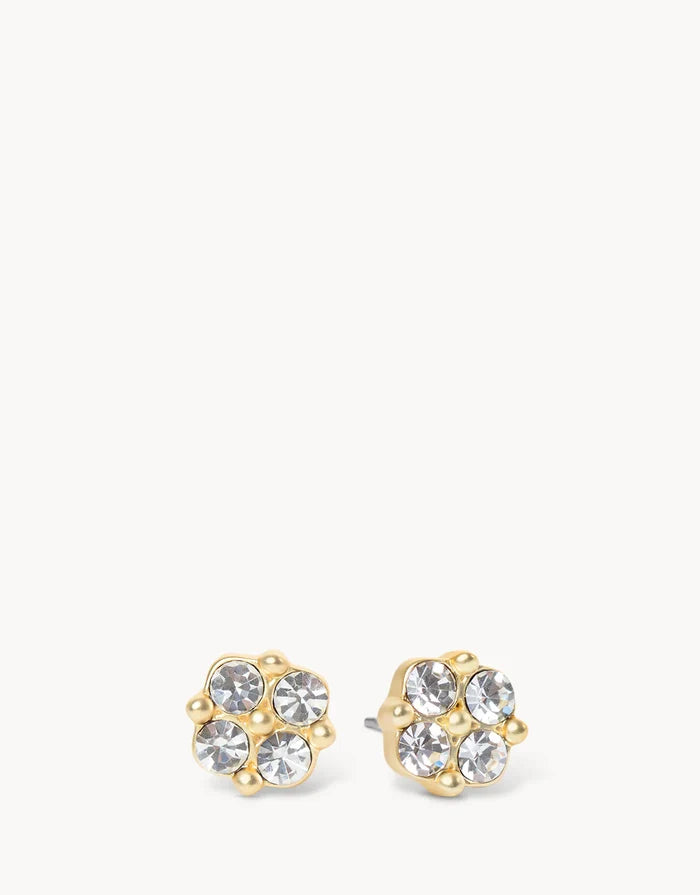 Spartina 449: Sea La Vie Stud Earrings Blessed/Crystal Clover - B Social Boutique