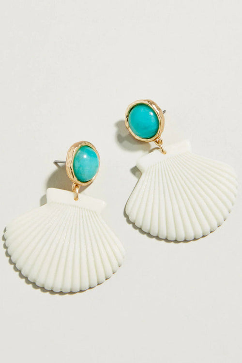 Spartina 449: Shellie Earrings - Natural/Amazonite - B Social Boutique