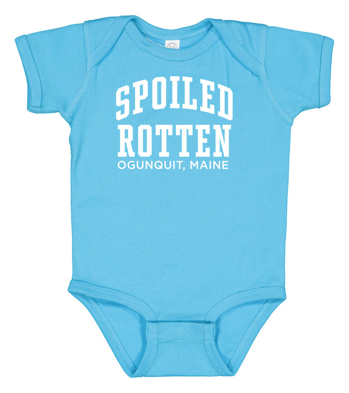 Spoiled Rotten Aqua Baby Onesie