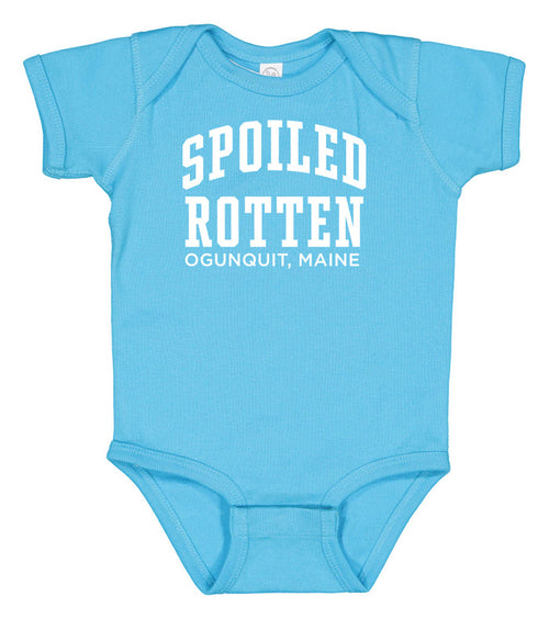 Spoiled Rotten Aqua Baby Onesie