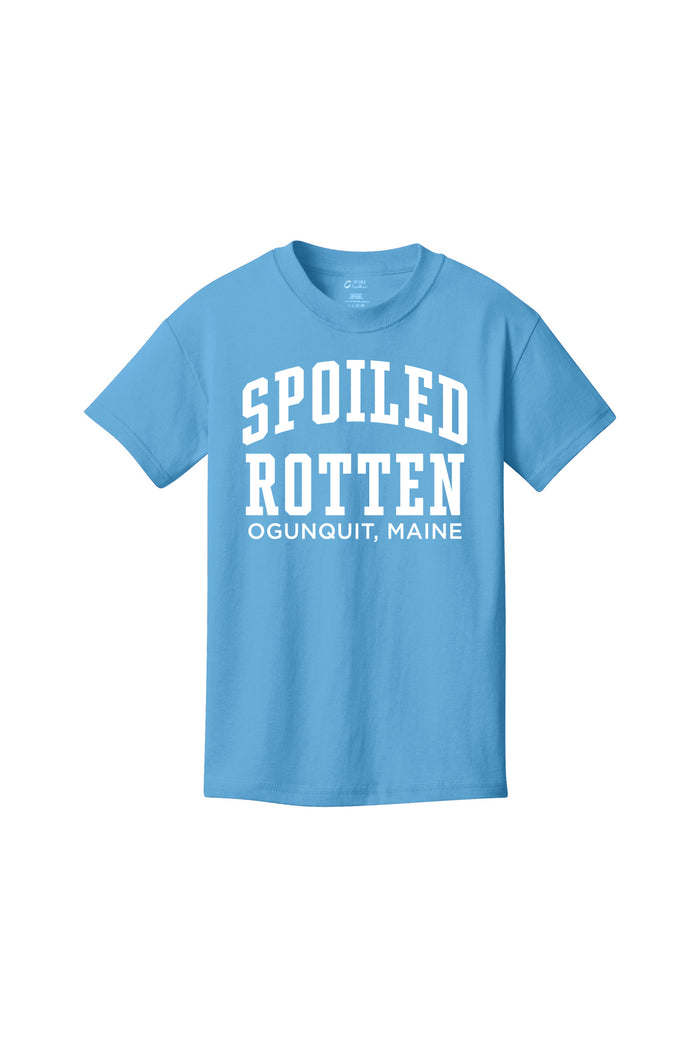 Spoiled Rotten Aquatic Blue Short Sleeve Youth T-Shirt