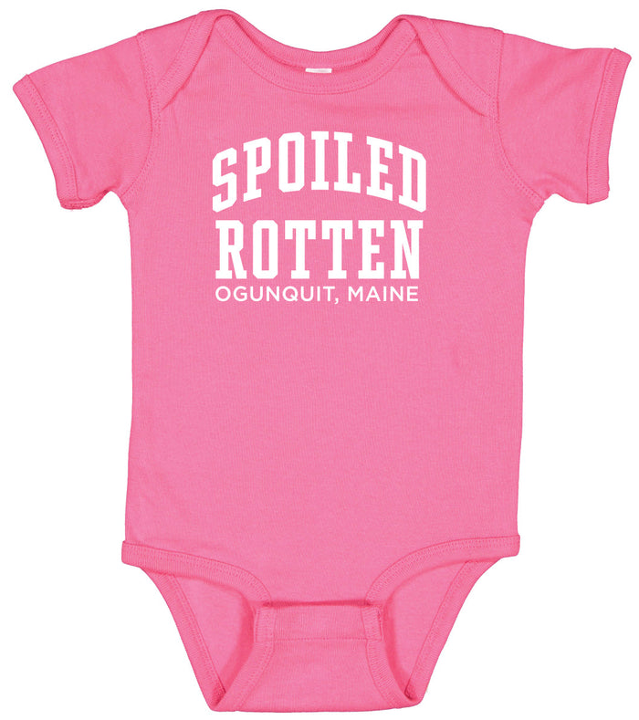 Spoiled Rotten Hot Pink Baby Onesie