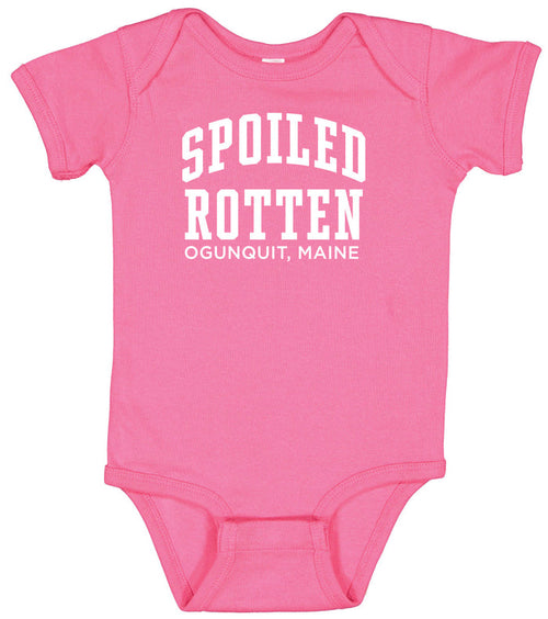 Spoiled Rotten Hot Pink Baby Onesie