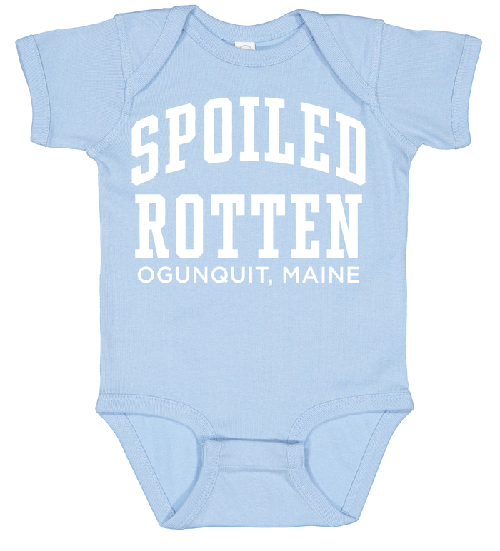 Spoiled Rotten Light Blue Baby Onesie