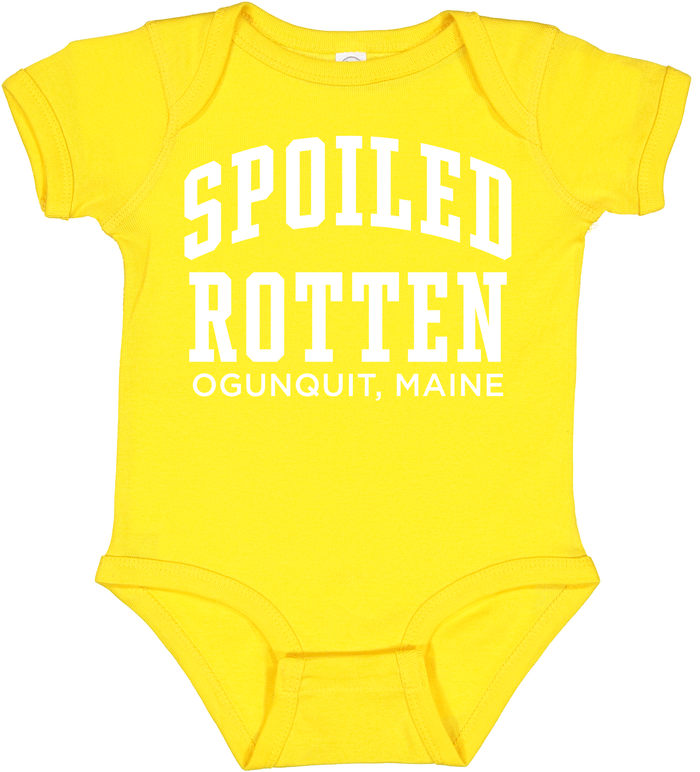 Spoiled Rotten Yellow Baby Onesie