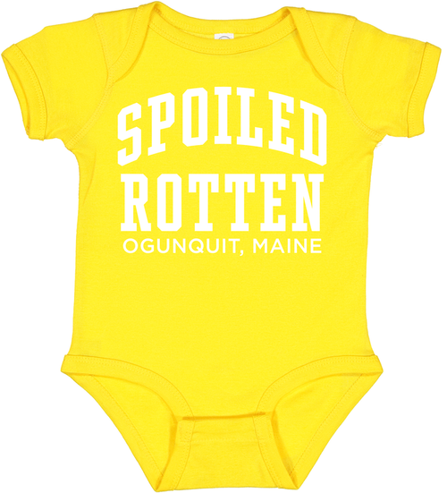 Spoiled Rotten Yellow Baby Onesie