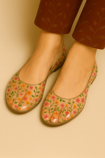 Spring Whimsy Transparent Pumps