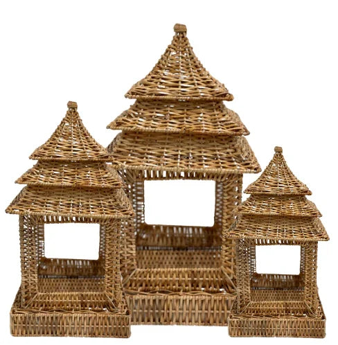Square Wicker Pagoda by The Enchanted Home