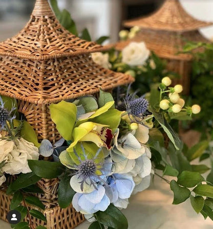 Square Wicker Pagoda by The Enchanted Home