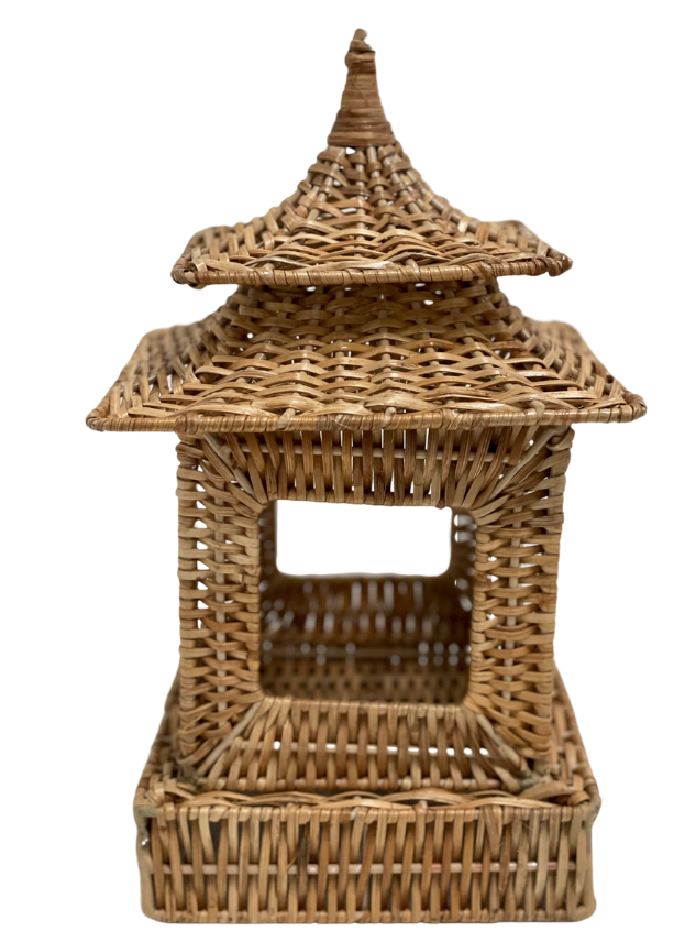 Square Wicker Pagoda by The Enchanted Home