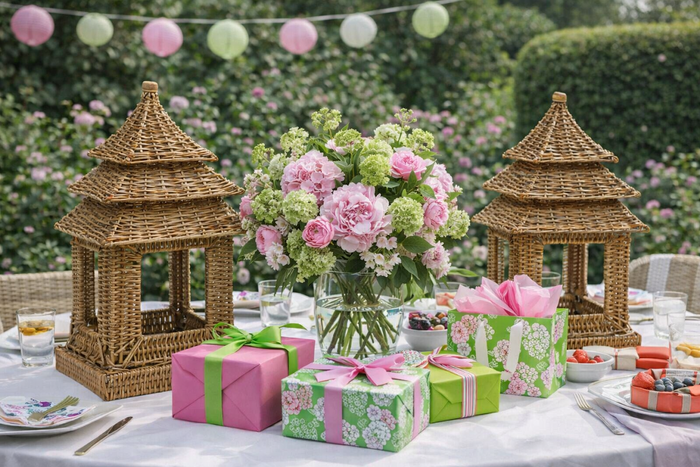Square Wicker Pagoda by The Enchanted Home