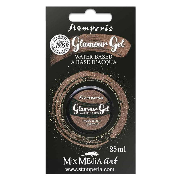 Stamperia Glamour Gel - Dark Wood