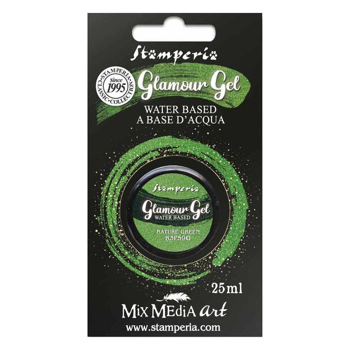 Stamperia Glamour Gel - Nature Green