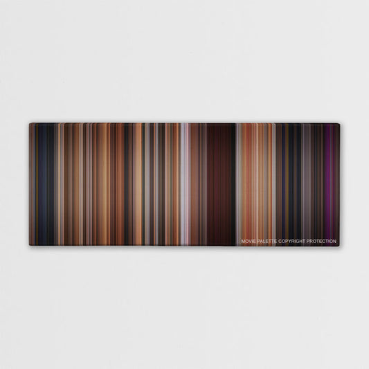 Step Up color palette canvas print: thousands of thin vertical stripes of color