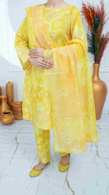 Sunshine Bloom Stitched X KHUSSA (COMBO SET)