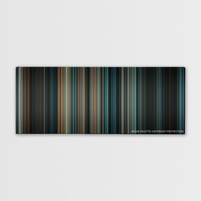 Super 8 color palette canvas print: thousands of thin vertical stripes of color