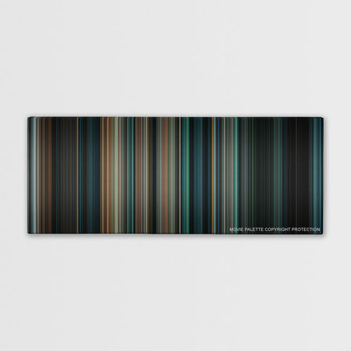 Super 8 color palette canvas print: thousands of thin vertical stripes of color