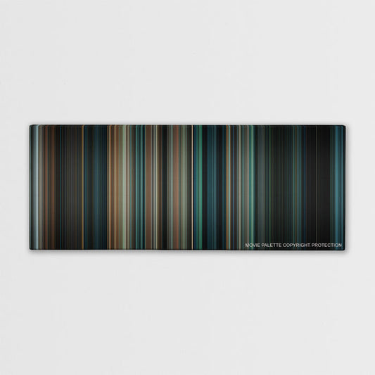 Super 8 color palette canvas print: thousands of thin vertical stripes of color