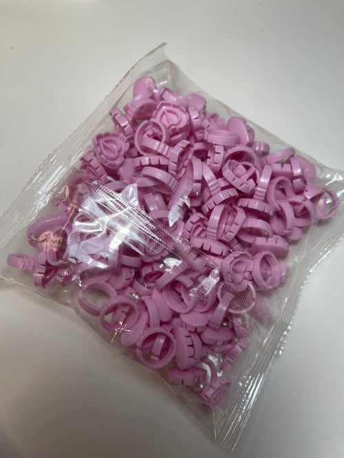 Sweet Heart Glue Rings (100pcs)