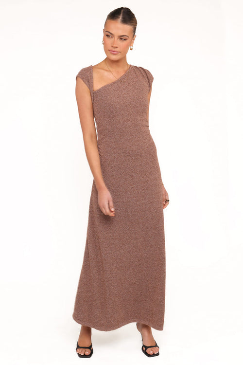 Petal and Pup USA DRESSES Talisa Midi Dress - Brown Marle