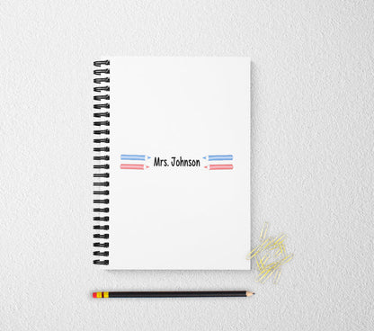 Teachers personalized journal for teacher