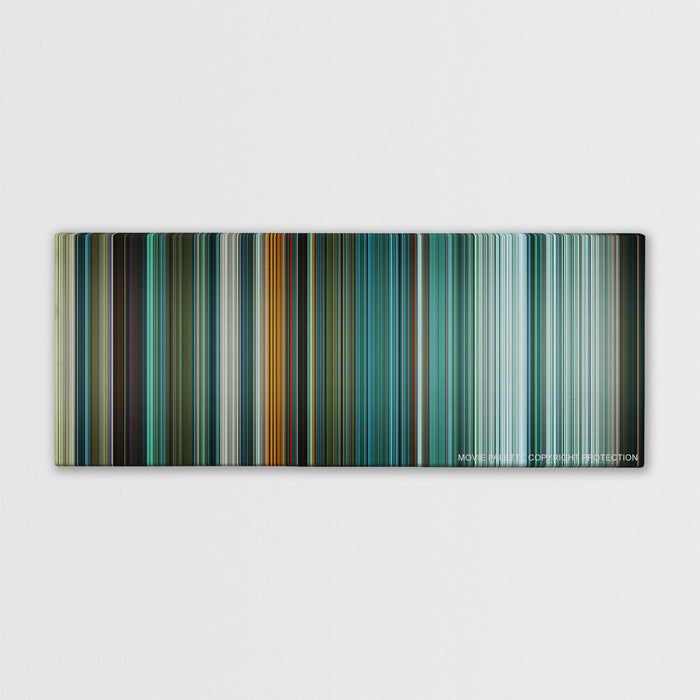 Teenage Mutant Ninja Turtles color palette canvas print: thousands of thin vertical stripes of color