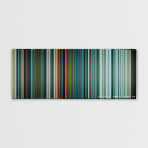 Teenage Mutant Ninja Turtles color palette canvas print: thousands of thin vertical stripes of color