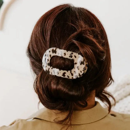 TELETIES: Medium Flat Round Clip - B Social Boutique