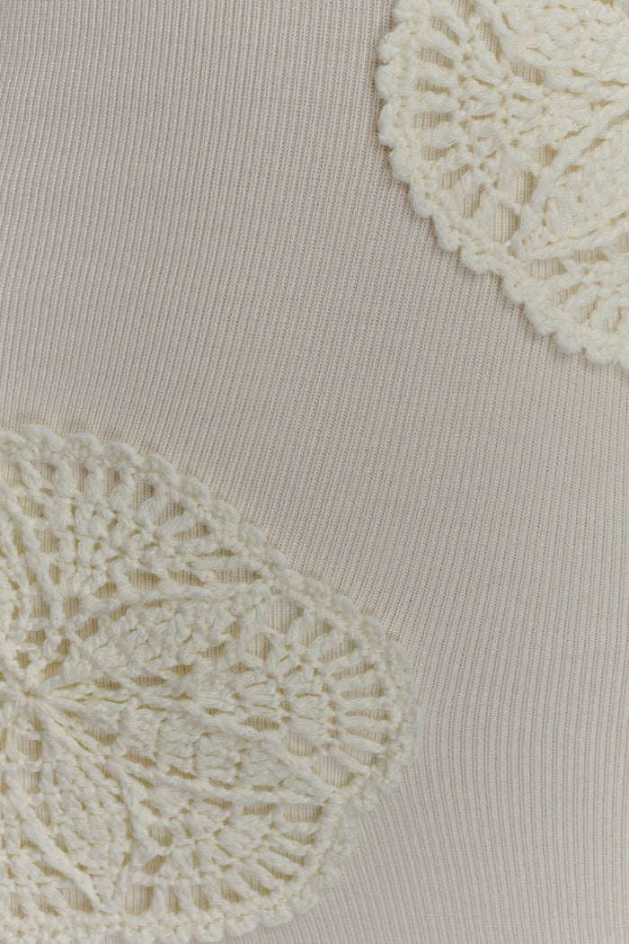 Teneika Crochet Knit Maxi Dress - Ivory
