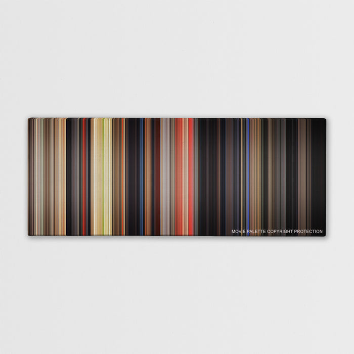 The Basketball Diaries color palette canvas print: thousands of thin vertical stripes of color