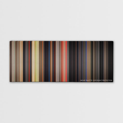 The Basketball Diaries color palette canvas print: thousands of thin vertical stripes of color