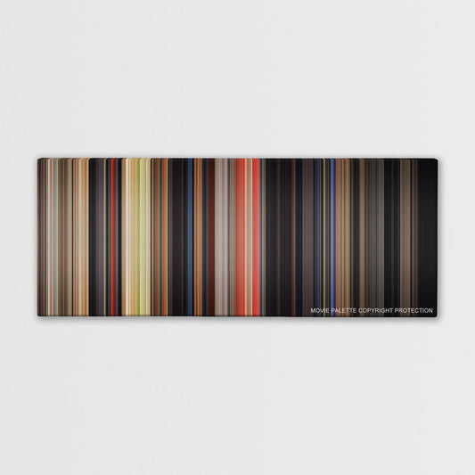 The Basketball Diaries color palette canvas print: thousands of thin vertical stripes of color
