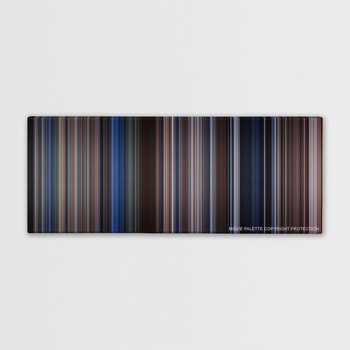 The Bodyguard color palette canvas print: thousands of thin vertical stripes of color