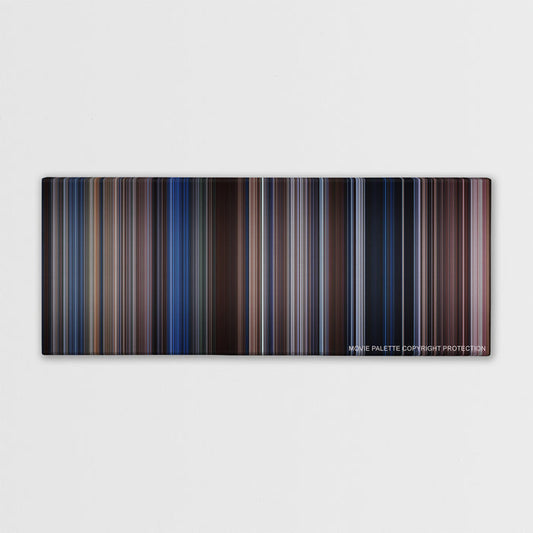 The Bodyguard color palette canvas print: thousands of thin vertical stripes of color