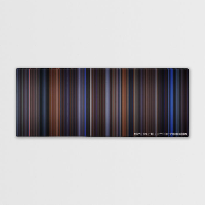 The Cable Guy color palette canvas print: thousands of thin vertical stripes of color