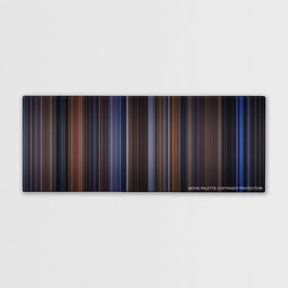 The Cable Guy color palette canvas print: thousands of thin vertical stripes of color