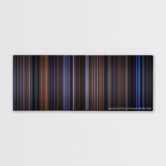 The Cable Guy color palette canvas print: thousands of thin vertical stripes of color