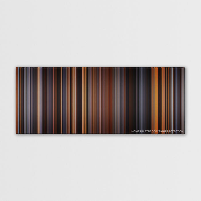 The English Patient color palette canvas print: thousands of thin vertical stripes of color